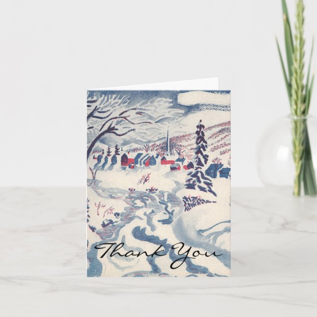 Vintage Christmas Thank You (Front)