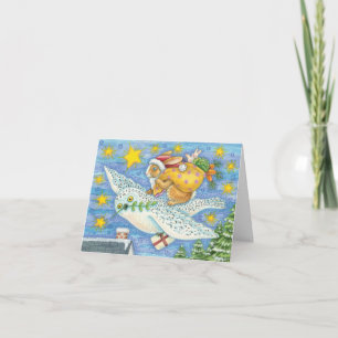 Vintage Christmas Thank You Card