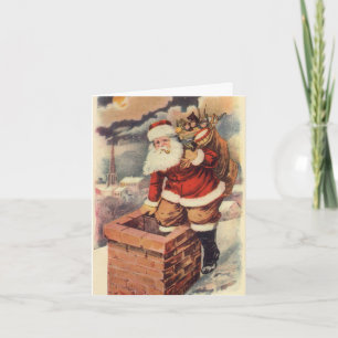 Vintage Christmas Thank You Card