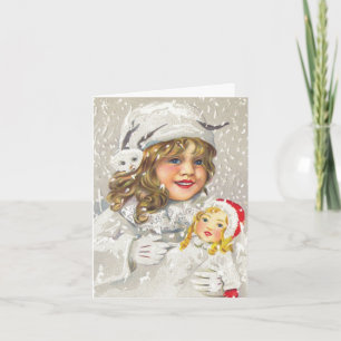 Vintage Christmas Thank You Card
