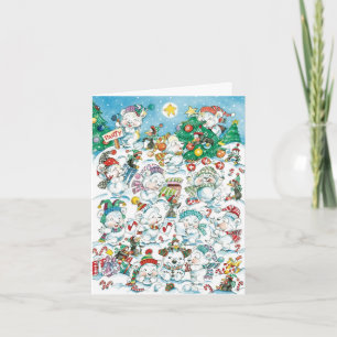 Vintage Christmas Thank You Card