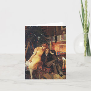 Vintage Christmas Thank You Card