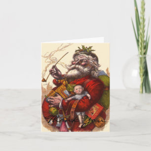 Vintage Christmas Thank You Card
