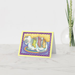 Vintage Christmas Thank You Card