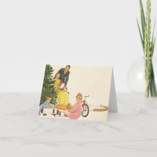 Vintage Christmas Thank You Card (Front)