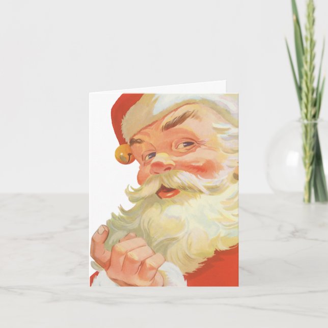 Vintage Christmas Thank You Card (Front)