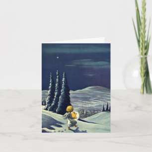 Vintage Christmas Thank You Holiday Card