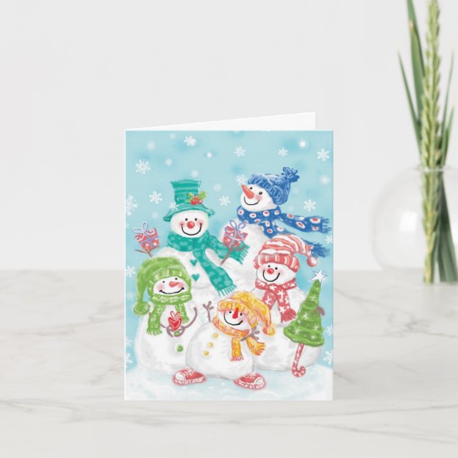 Vintage Christmas Thank You Holiday Card (Front)