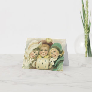 Vintage Christmas Thank You Holiday Card