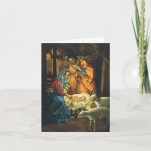 Vintage Christmas Thank You Holiday Card