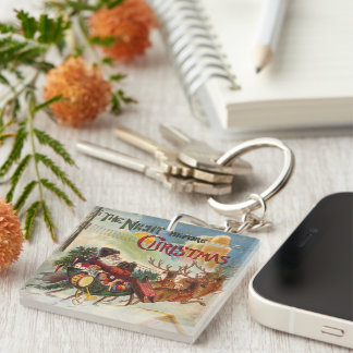 Vintage Christmas, The Night Before Christmas Key Ring