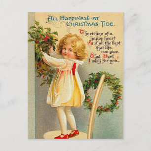Vintage Christmas Tide Postcard