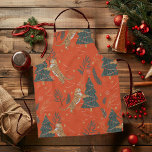 Vintage Christmas Tiger and Christmas Tree Apron<br><div class="desc">Celebrate the holiday season with a touch of vintage charm and wild elegance with our Vintage Christmas Tiger and Christmas Tree Pattern Apron. Featuring a playful yet sophisticated design of tigers and Christmas trees, this apron is perfect for adding festive flair to your holiday baking or cooking. Customise it with...</div>