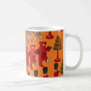 Vintage Christmas Toy Parade 1907 Puck Magazine Coffee Mug