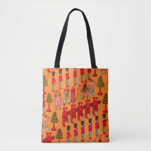 Vintage Christmas Toy Parade 1907 Puck Magazine Tote Bag