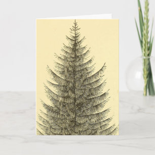 Vintage Christmas Tree Card