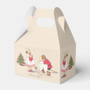 Vintage Christmas Tree Children Favour Box
