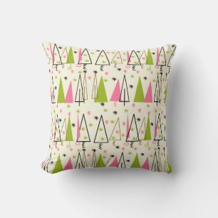 Vintage Christmas Tree Design Cushion