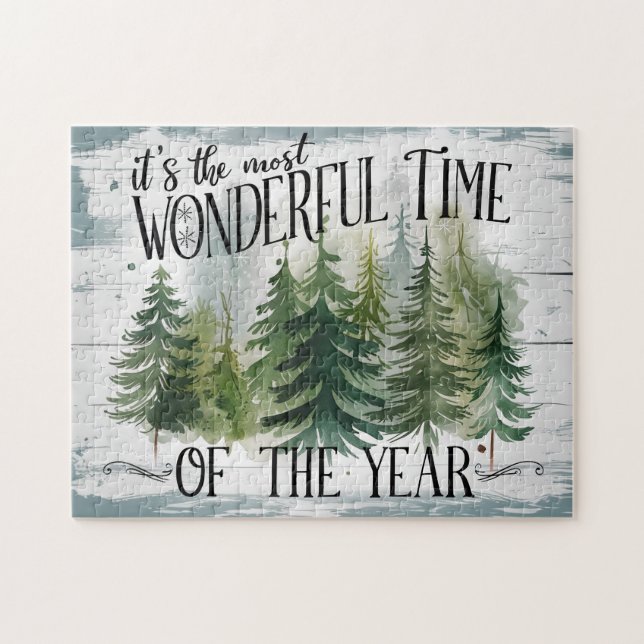 Vintage Christmas Tree Jigsaw Puzzle (Horizontal)