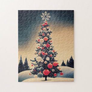 Vintage Christmas Tree Jigsaw Puzzle