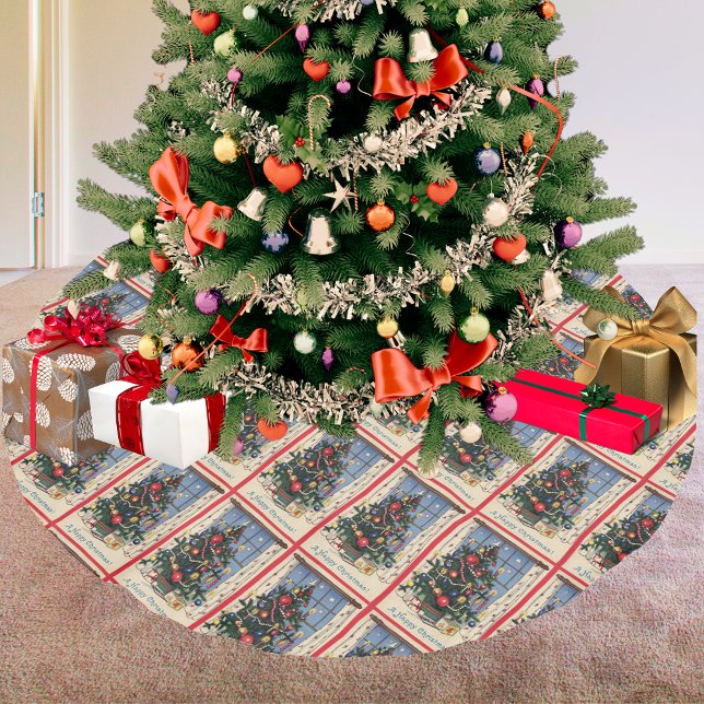 Vintage Christmas Tree on a Tree Skirt (Vintage Christmas Tree on a Tree Skirt)