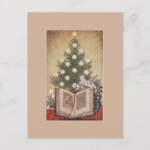 Vintage Christmas Tree Postcard