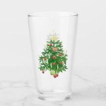 Vintage Christmas Tree with a Star & Heart Cookie