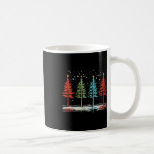 Vintage Christmas Trees Hand Drawing Christmas Tre Coffee Mug