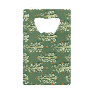 Vintage Christmas Trees Illustration Pattern