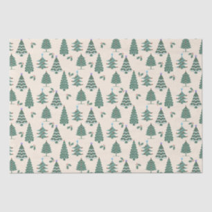 Vintage Christmas Trees  Tissue Paper