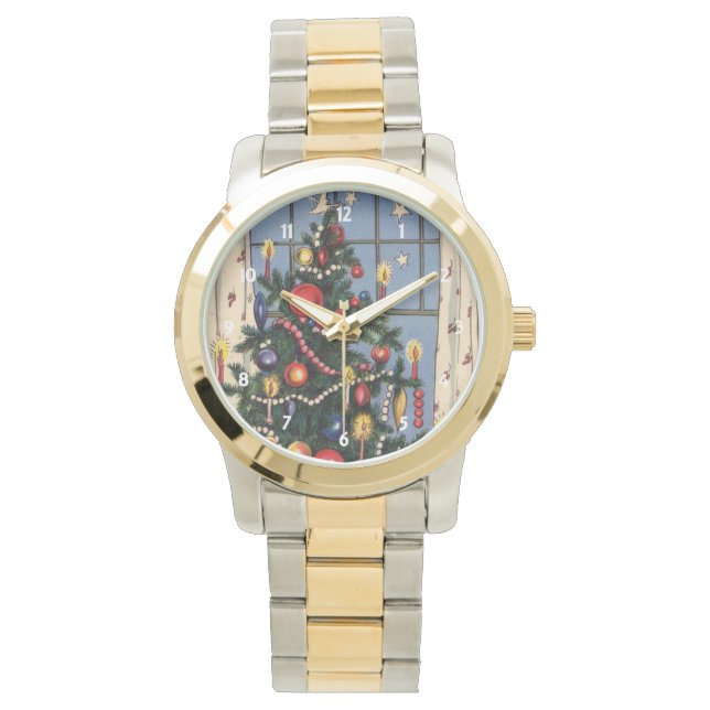 Vintage Christmas TreeWatch Watch (Front)