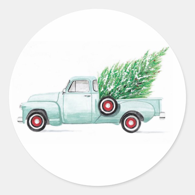 Vintage Christmas Truck Seal (Front)