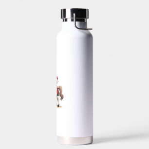 Vintage Christmas Unicorn and Dog Ugly Sweater Sty Water Bottle