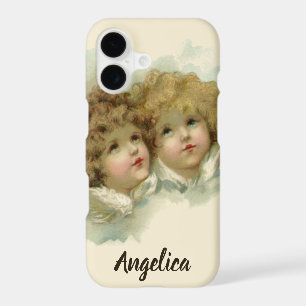 Vintage Christmas, Victorian Angels in the Clouds