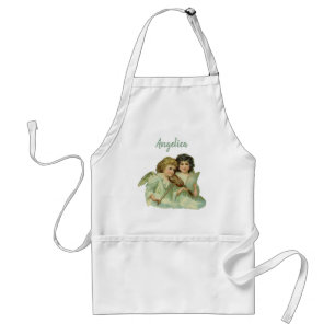 Vintage Christmas, Victorian Angels Music Violin Standard Apron