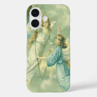 Vintage Christmas, Victorian Angels with a Bell