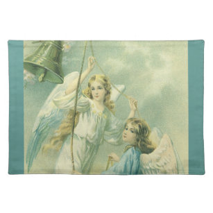 Vintage Christmas, Victorian Angels with a Bell Placemat