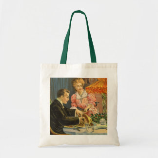 Vintage Christmas, Victorian Family Dinner Tote Bag