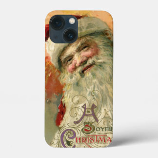 Vintage Christmas, Victorian Santa Claus Portrait iPhone 13 Mini Case