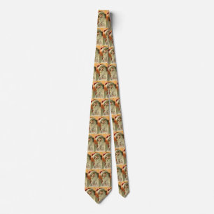 Vintage Christmas, Victorian Santa Claus Portrait Tie