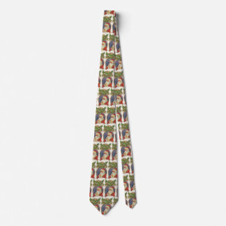 Vintage Christmas, Victorian Santa Claus with Pipe Tie