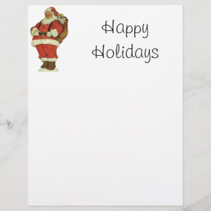 Vintage Christmas, Victorian Santa Claus with Toys