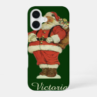Vintage Christmas, Victorian Santa Claus with Toys