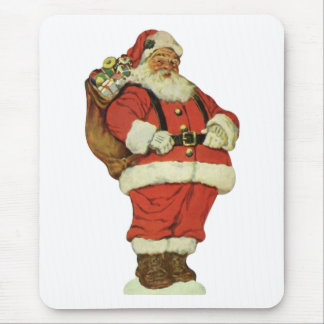 Vintage Christmas, Victorian Santa Claus with Toys Mouse Mat