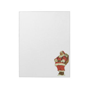 Vintage Christmas, Victorian Santa Claus with Toys Notepad