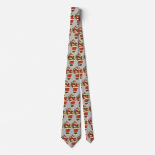 Vintage Christmas, Victorian Santa Claus with Toys Tie