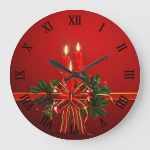 vintage Christmas Wall Clock