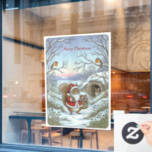 Vintage Christmas Window Cling