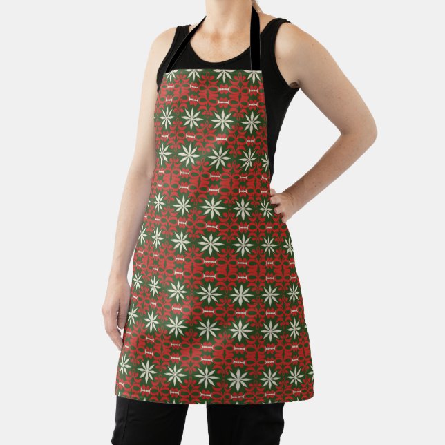 Vintage Christmas/winter patterned  Apron (Insitu)