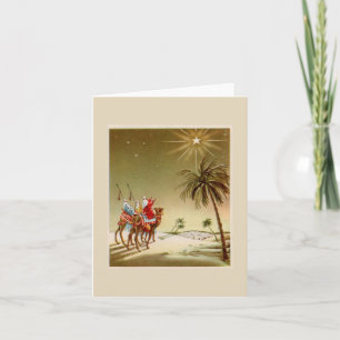 Vintage Christmas Wise Men Card